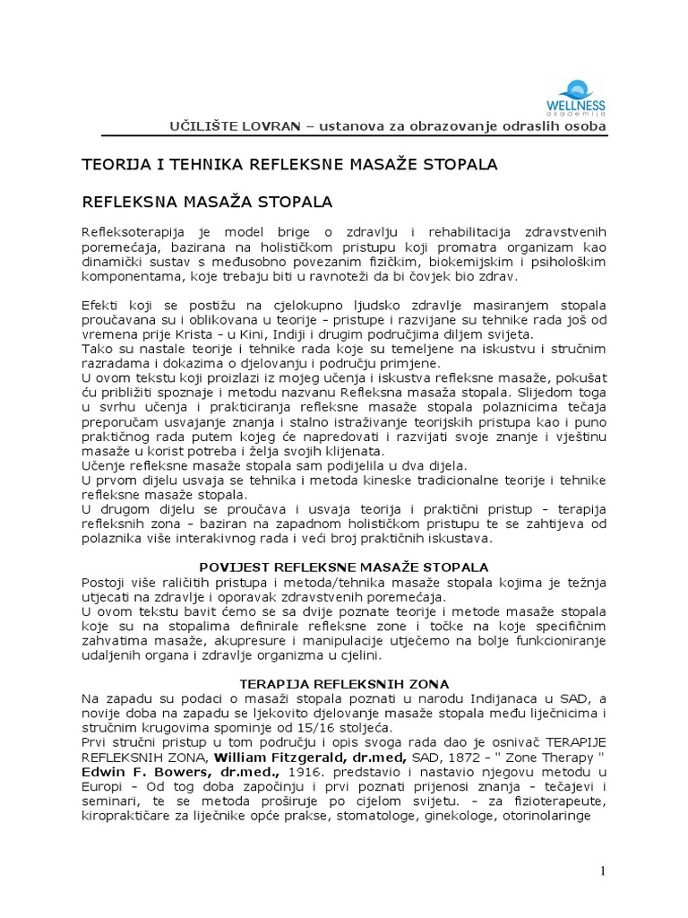 Microsoft Word - Teorija i Tehnika- Refleksna Masaza Stopala