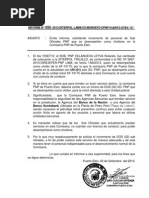 Informe Requerimiento Personal Agitacion Servicio Financiero Y Comercial