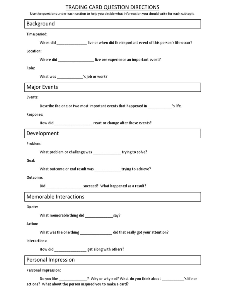 Trading Card Creation Guidelines | PDF | Career & Growth | Business