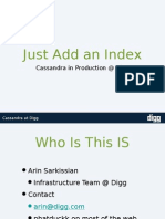 Just Add An Index: Cassandra in Production at Digg