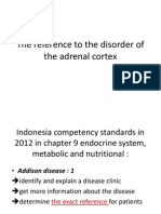 The Reference To The Disorder of The Adrenal Cortex