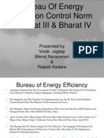 Bureau of Energy Emission Control Norm -Bharat
