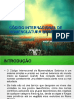 Novo Codigo de Nomenclatura Botanica Historico PDF