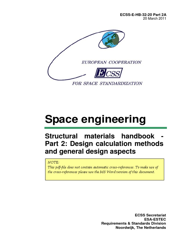 ECSSEHB3220 Part2A Structural Materials Handbook Design