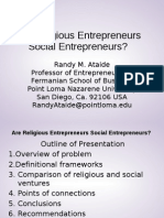 Are Religious Entrepreneurs Social Entrepreneurs