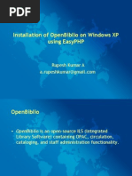 Installation of OpenBiblio On Windows XP Using EasyPHP