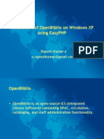 Installation of OpenBiblio On Windows XP Using EasyPHP
