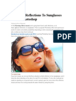 Adding Reflections to Sunglasses With Photoshop