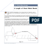 1.5 Developed Length of Sheet Metal Bends
