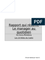 Rapport Le Manager Au Quotidien Les 10 Roles Du Cadre