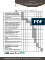 Cronograma Para Implantação ISO 9001 - 2