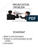 Communication Problem: By:Hitendrasinh Zala