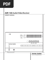 Download Harman Kardon AVR140 Owners Manual English by Tez-Tech SN21965708 doc pdf