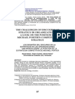 Los Desafios Del Discurso de La Estrategia en Las Organizaciones y La Estretagia Competitiva de Michael Porter