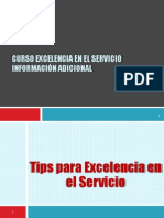 Curso Excelencia en El Servicio - Adicionales