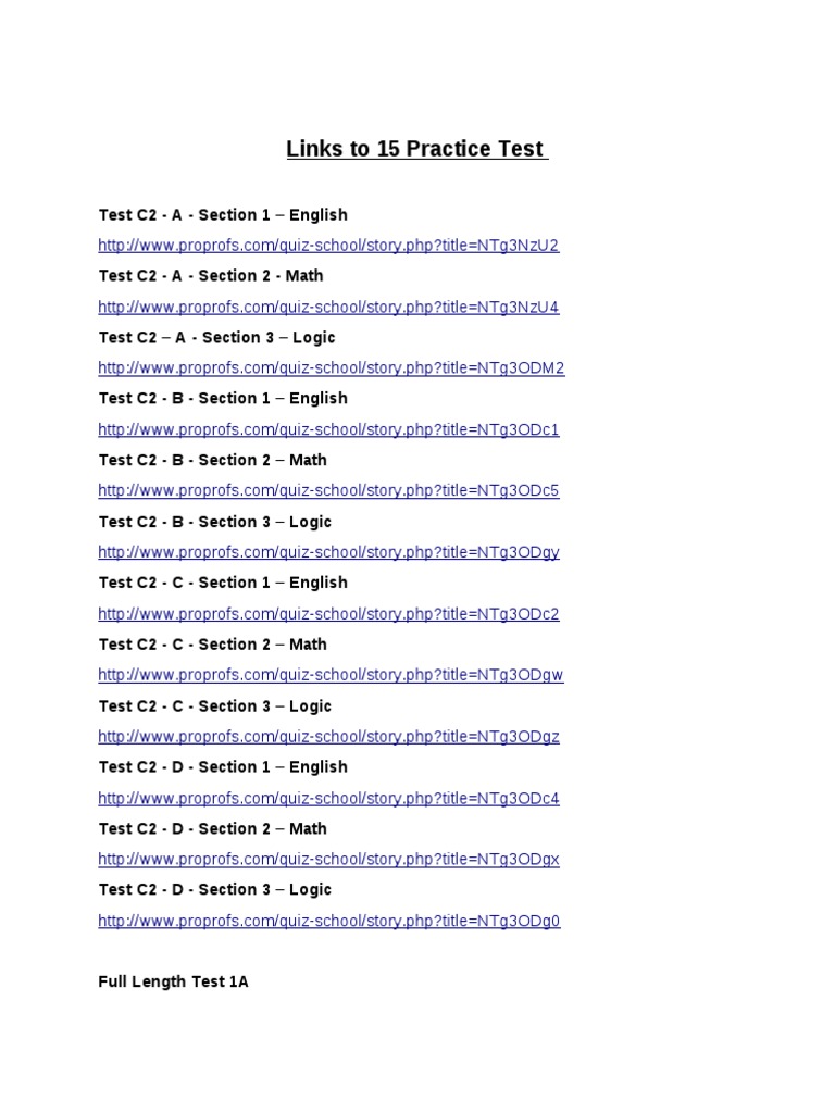 C2 Practice Tests: English, Math, Logic | PDF | Technology & Engineering