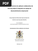 Desenvolvimento de software colaborativo de learning objects integrado em equipa de desenvolvimento empresarial