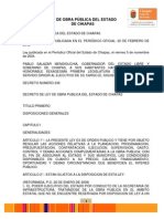 Ley de Obra Publica Del Edo Chiapas 22feb2012