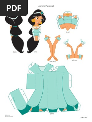 Jasmine Papercraft Printable 0210