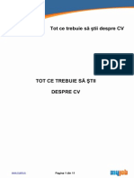 Tot Ce Trebuie Sa Stii Despre Cv