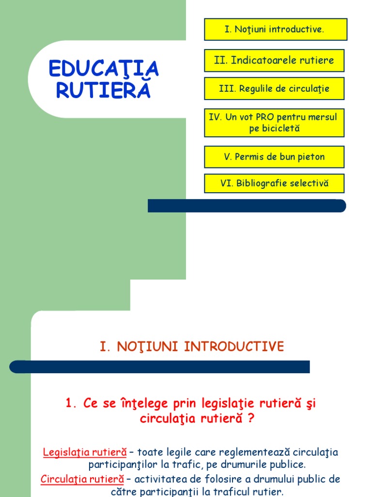 Educatie Rutiera | PDF