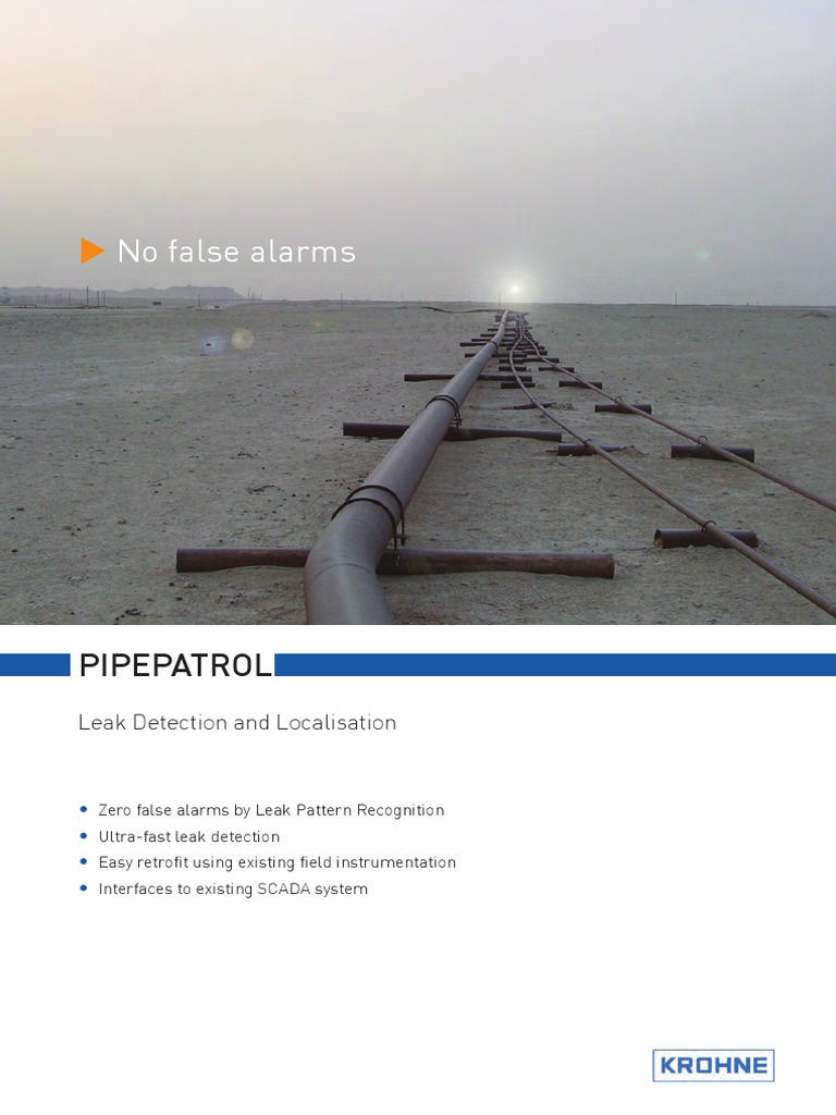 KROHNE Leak Detection and Localisation PDF Pipeline Transport