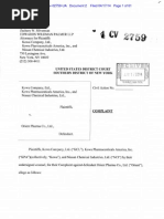 Kowa Company Et. Al. v. Orient Pharma