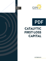 Catalytic First Loss Capital