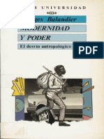 Balandier, Georges - Modernidad y Poder