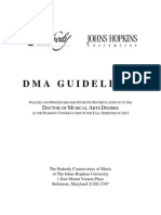 Peabody - DMA Guidelines 2012-2013