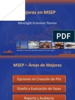 Mejoras en MSEP MineSight Economic Planner