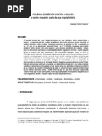 VIOLÊNCIA DOMÉSTICA CONTRA A MULHER