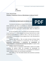 O Processo de Renovação Do Serviço Social Apostila 2 Bimestre