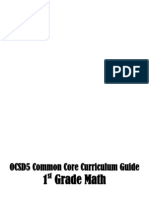 Math Curriculum Pacing Guide 1st Grade