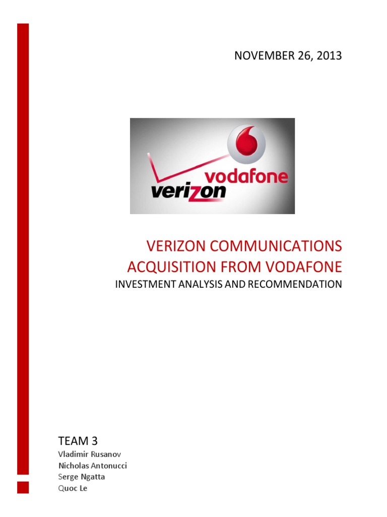 VZ and VOD Financial Analysis | PDF