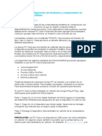 Instalación y Configuración de Hardware y Componentes en Computadoras Portátiles