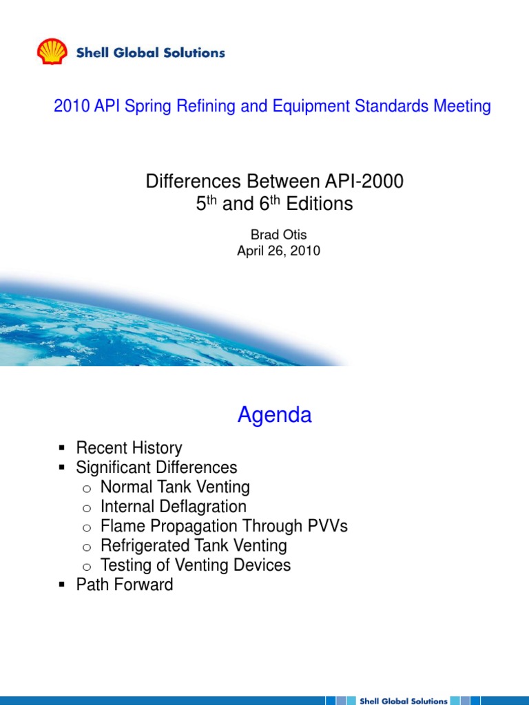 API-2000 5th vs 6th Edition Changes | PDF | Mechanical Engineering ...