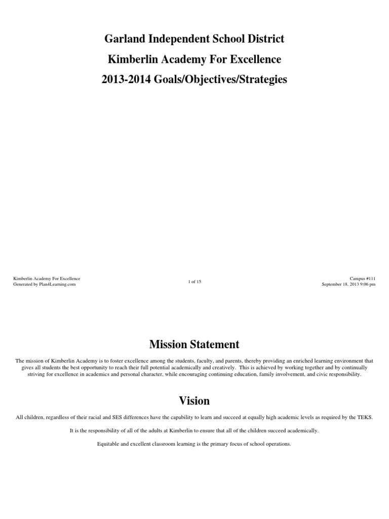 Kimberlin Cip 201314 PDF Educational Assessment Elementary And