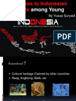 Awarness To Indonesian Culture Among Young People