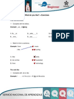 PDF Exercises What Do You Like