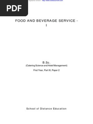 Bsc Beverage Pdf Restaurants Coffeehouse