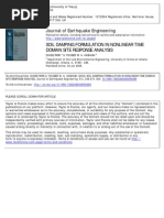 Soil Damping Formulation in Nonlinear Time Domain Site Response Analysis