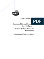 ANSI C37-55 American National Standard For Switchgear-Medium Voltage Metal-Clad Assemblies-Conformance Test Procedures