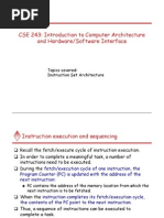 CSE 243: Introduction To Computer Architecture and Hardware/Software Interface