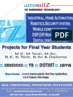 Ieee Embedded Projects, Final Year Projects, Academic Projects