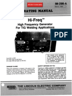 Lincoln Hi - Freq Operating Manual