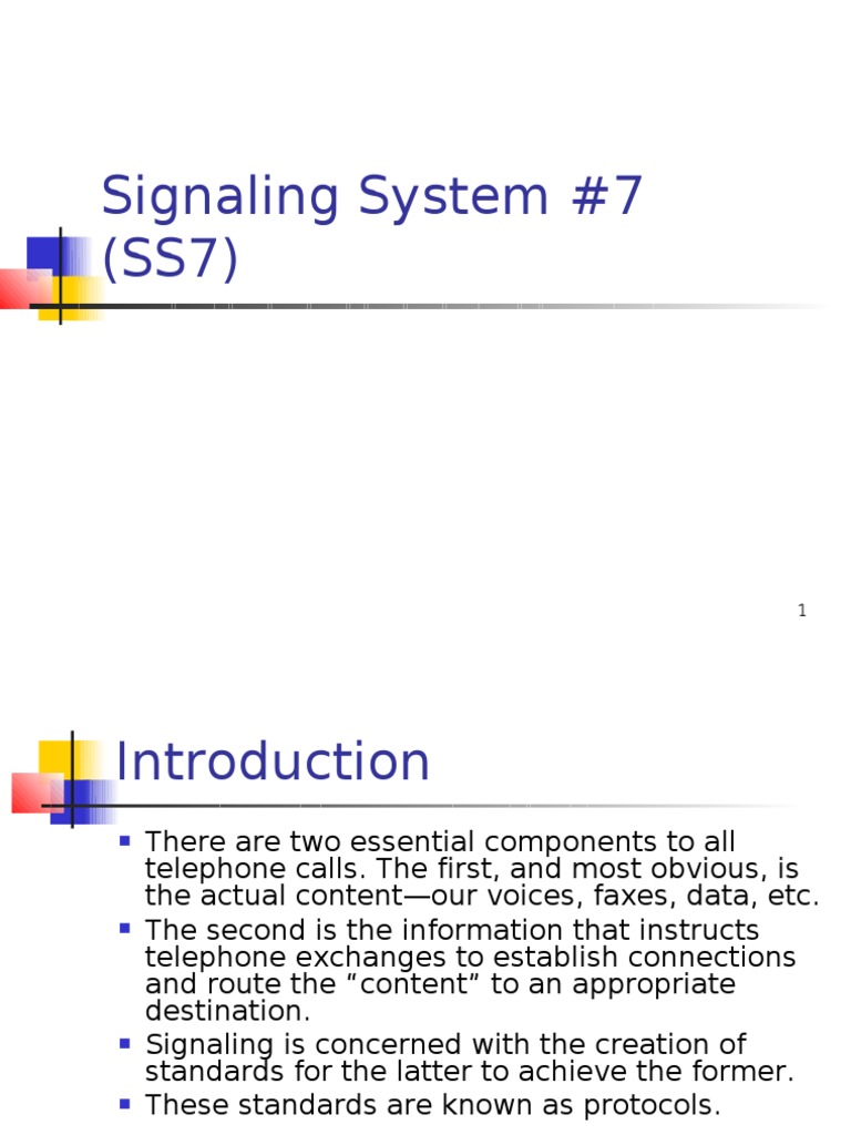 Signaling System #7 (SS7) | PDF | Session Initiation Protocol ...