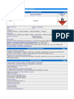 Ficha de Informação de Produto Químico