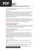 Configuring The DHCP Server For Huawei Firewall