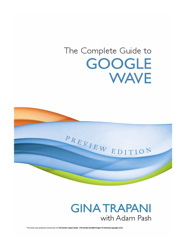 The Complete Guide To Google Wave-Preview-Edition | PDF | Google Chrome ...
